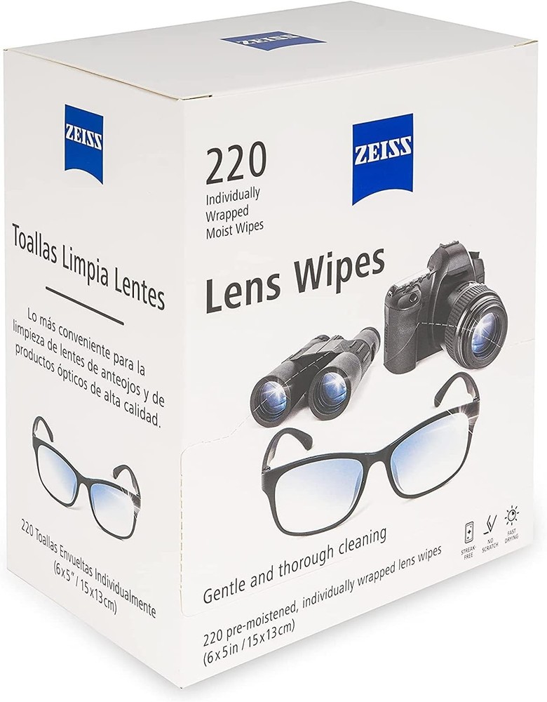 Lens Wipes, White, 220 Count