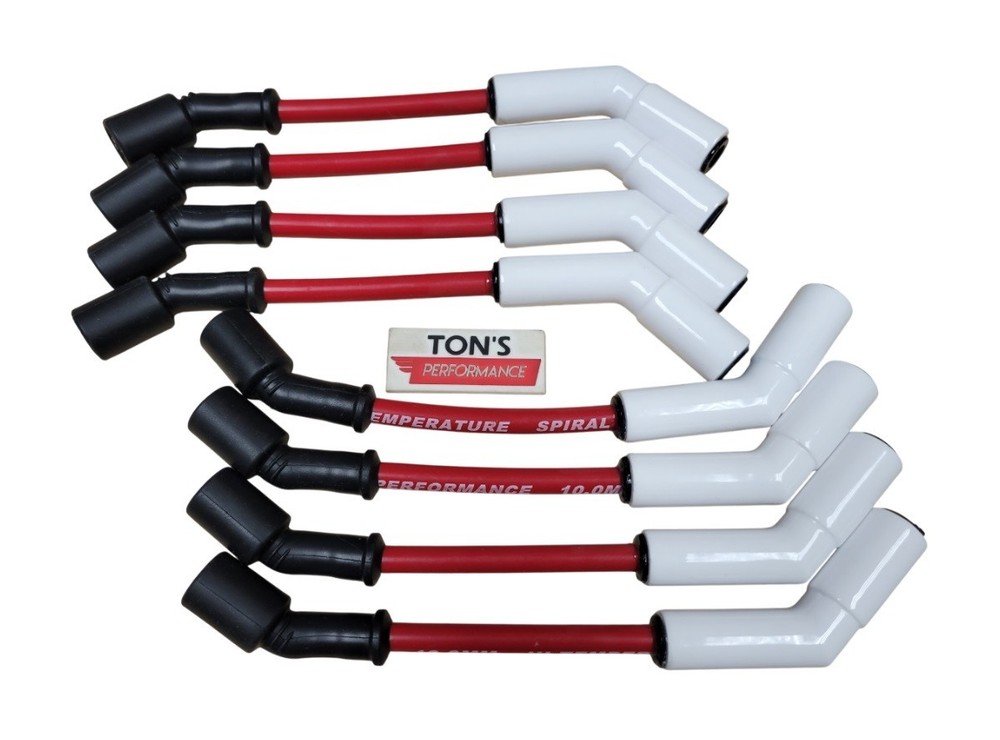 Red Ton's 9" 10mm Ceramic Hi Temp Spark Plug Wire Set Chevy LS LT LSX LS3 Camaro