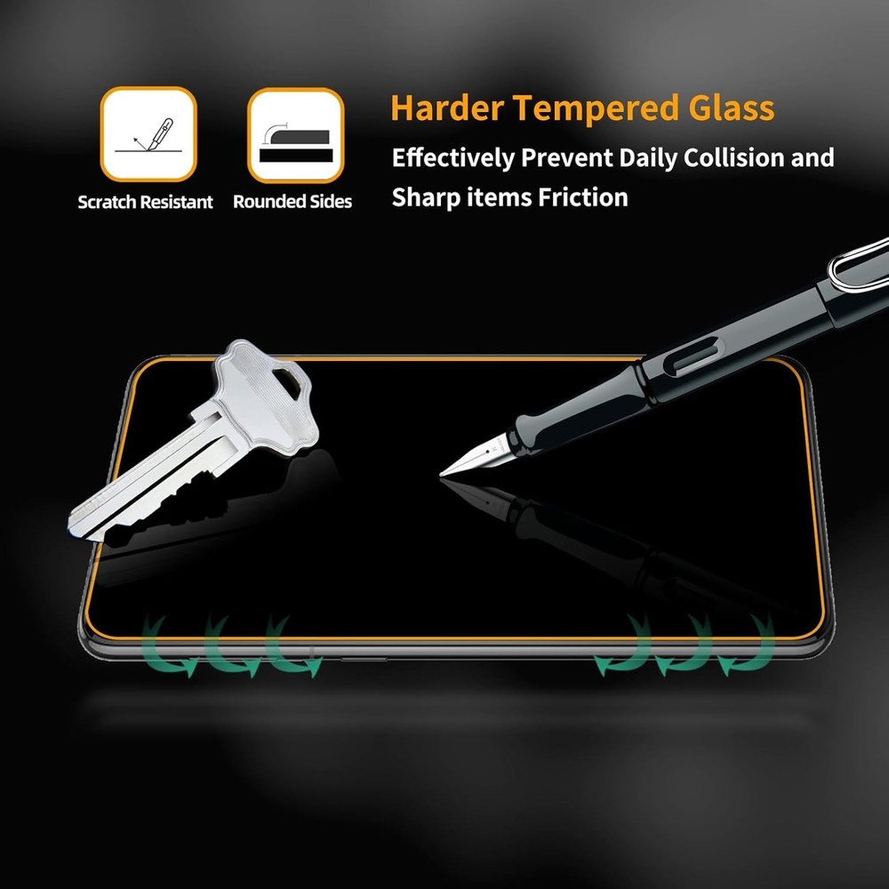 3-Pack Blu View 5 Tempered Glass Screen Protector - Scratch-Proof & Bubble-Free