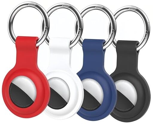 4pcs Holder Case for Tracker Tags Ultra Light Silicone Sleeve for Android