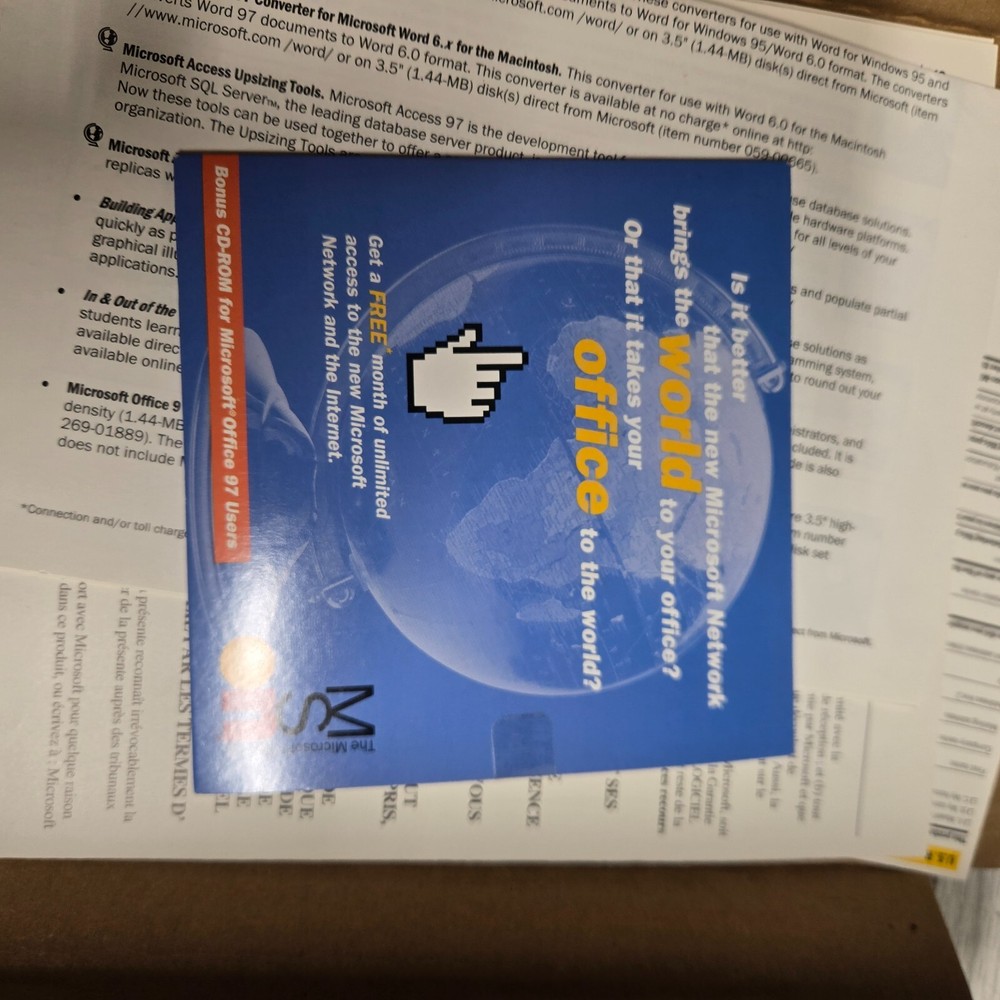 Microsoft Office 97 Professional Edition With Box