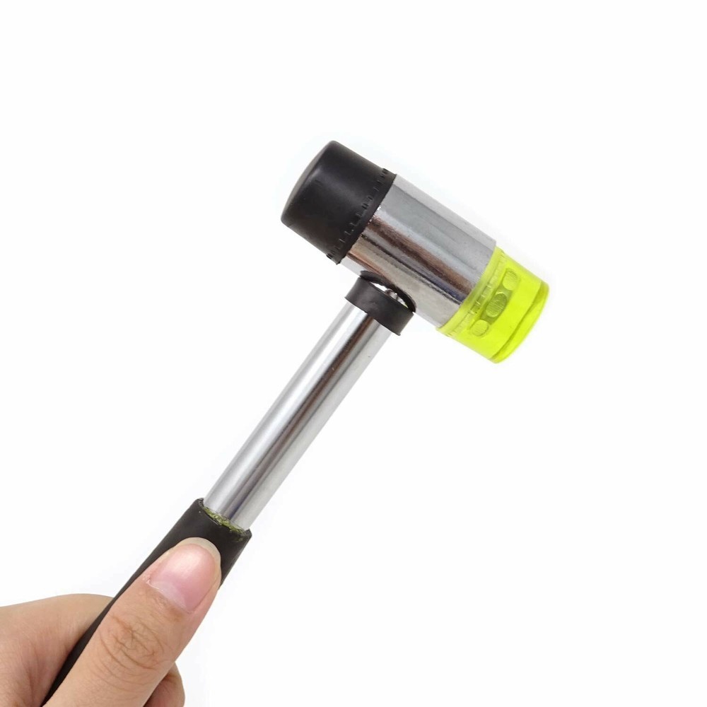 Double Face Soft Rubber Mallet Nonslip Handle 11 inch