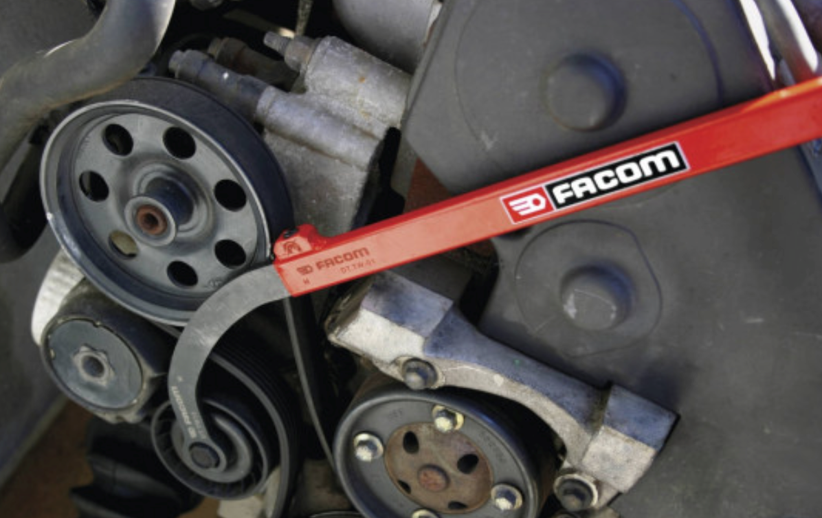 New FACOM Belt-tensioner nut wrenches, 5 pc set, 13 - 19 mm Wrenches + Handle