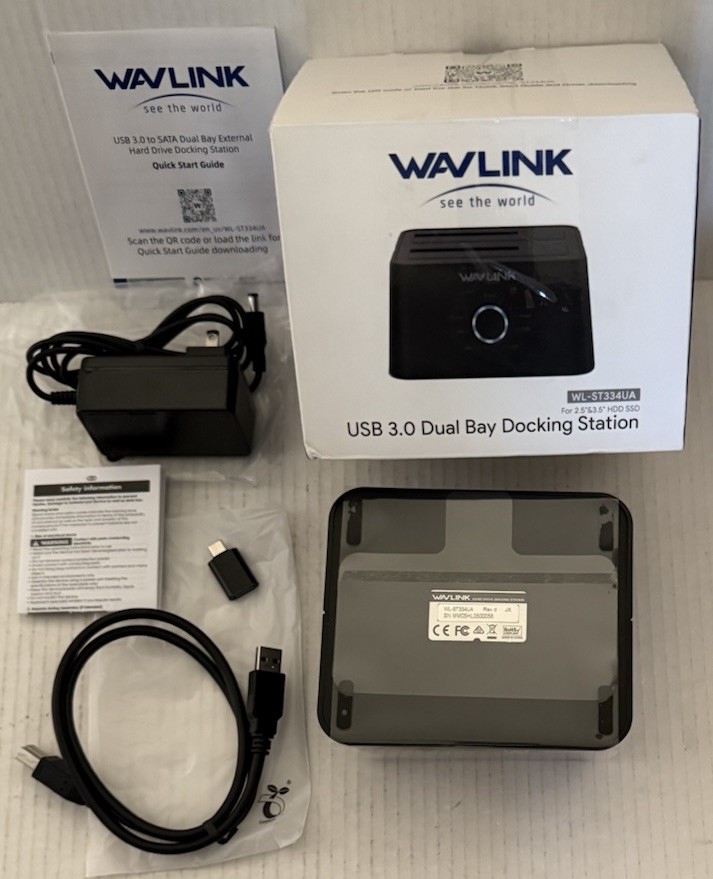 USB 3.0 Dual Bay Docking Station