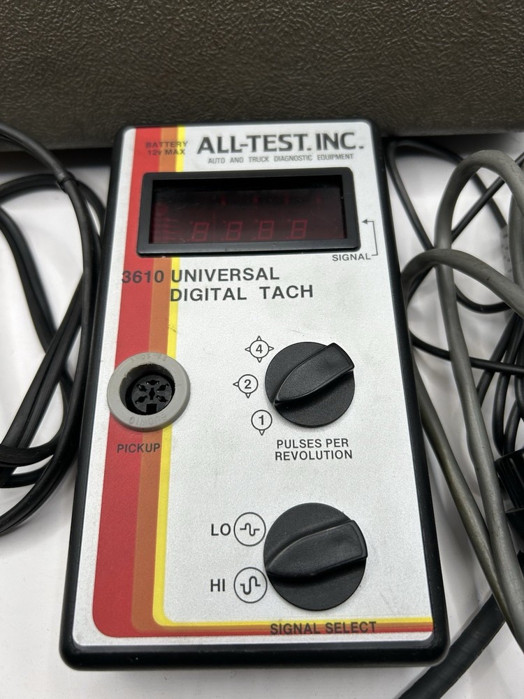 All Test Universal Digital Tach Tachometer Complete Kit