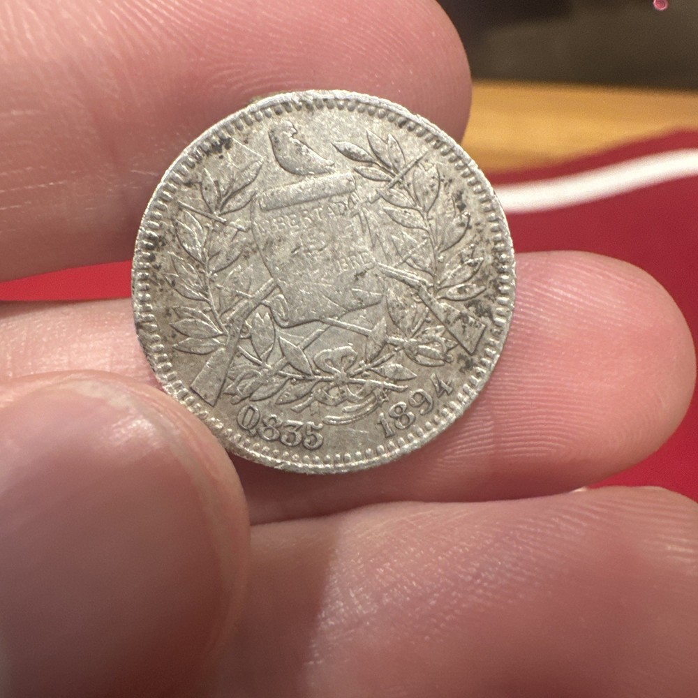 Guatemala 1 real 1894 Ex mount?