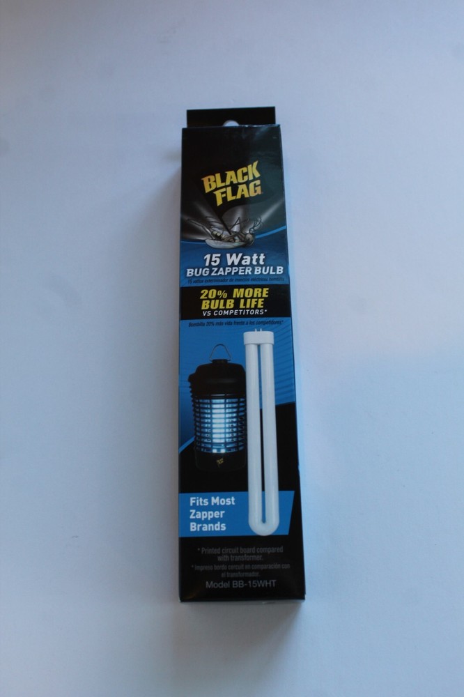 Black Flag 15W Bug Zapper Replacement Light Bulb Model BB-15 WHT New In Box