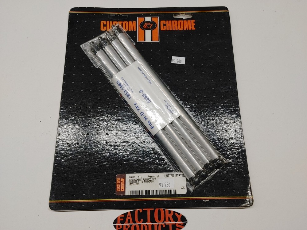 CUSTOM CHROME Stock Replacement Pushrod Kit 36032
