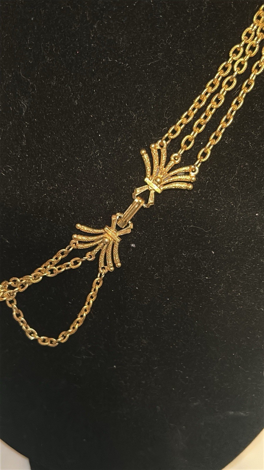 Vintage Florenza Revival Layered Necklace Signed