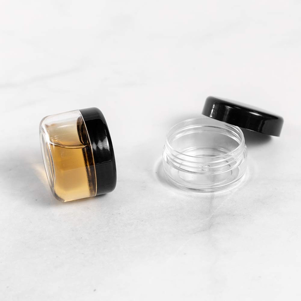 ZEJIA Polypropylene 5 Gram Cosmetic Containers 50pcs Sample Jars Tiny Makeup ...