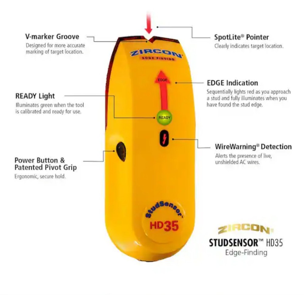 Zircon StudSensor HD35 Stud Sensor New In Package