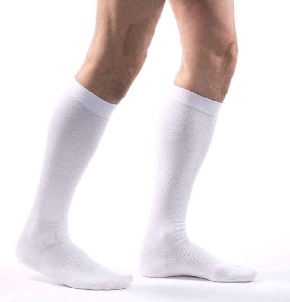 Allegro Essential Cotton Compression Socks Medium (White) 20-30mmHg