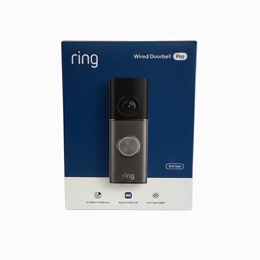 Ring Wired Doorbell Pro 4K (Newest Model) | 3rd Gen | Sealed