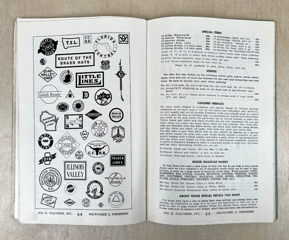 1947 Walthers Catalog for Model Railroaders