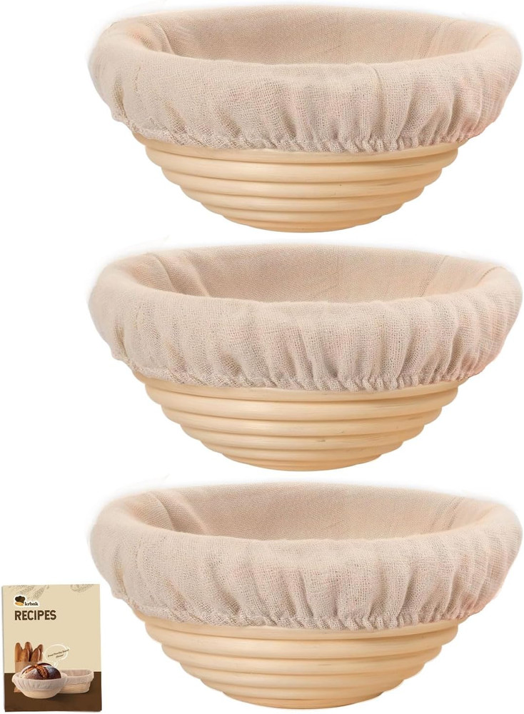 Banneton Bread Proofing Basket, Proofing Basket for Sourdough Bread Baking, Indo
