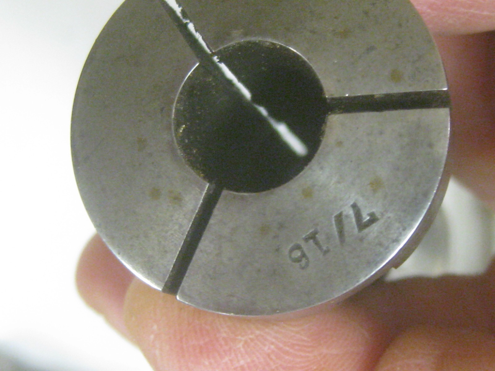 Set of 7 Van Norman Collets Different Sizes +extra