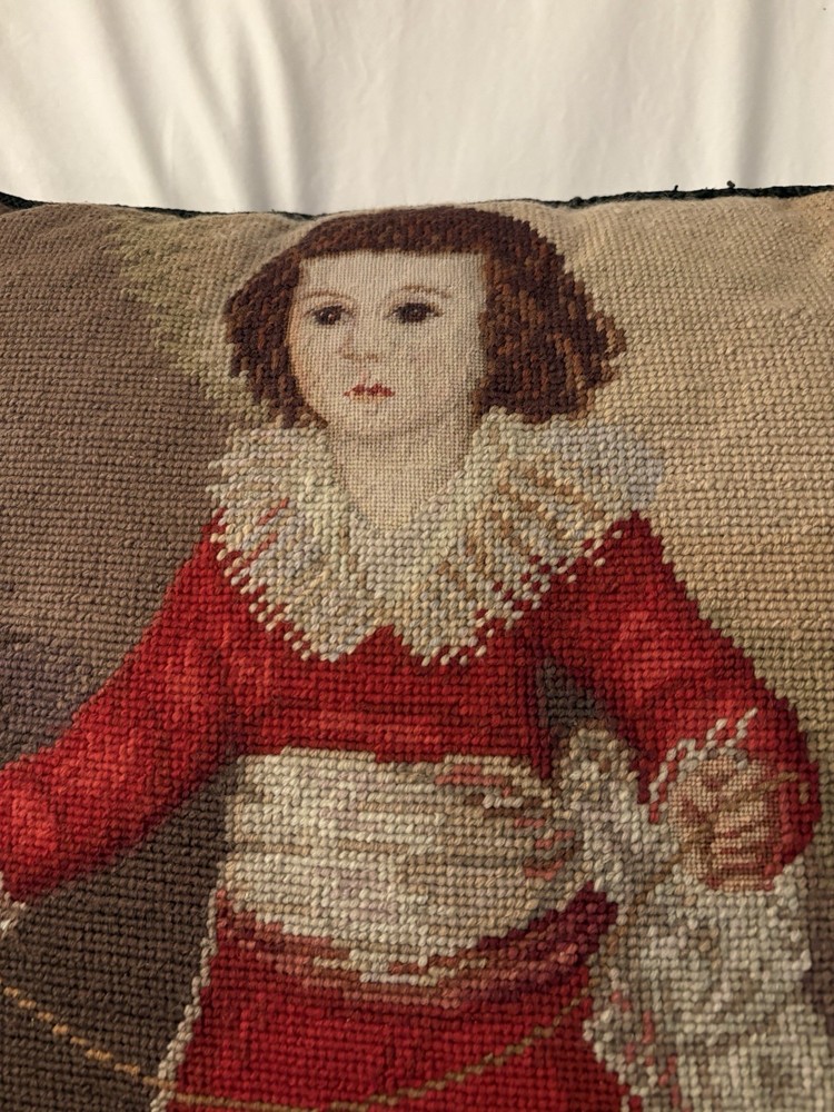Vintage Bucilla Needlepoint Cushion