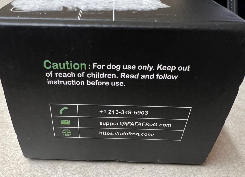 FAFAFROG Smart Dog Bark Control Collar Medium to Large Dogs Model S1 Open Box