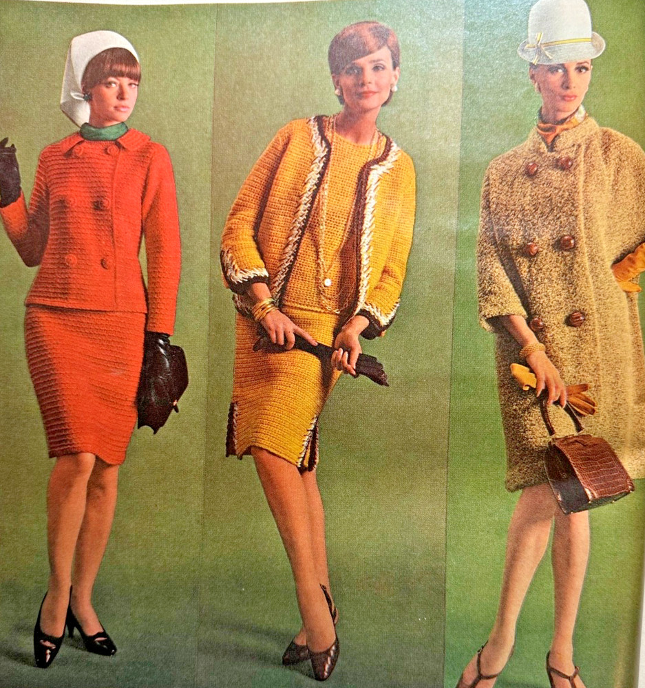 1966 FALL Winter McCalls Needlework & Crafts Knitting Patterns Sweaters Coat