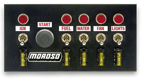 Moroso 74131 Drag Race Toggle Switch Panel