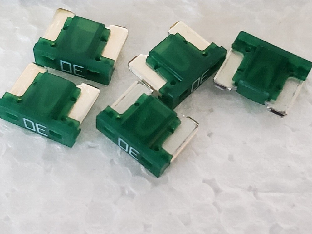 New 10 Pcs. (2-packs) ATM-30LP Bussmann / Eaton Micro Fuses, Auto, Electronics
