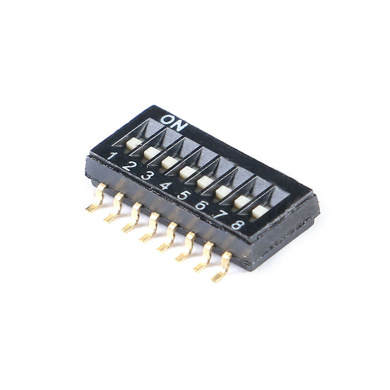 Black DIP DIL Switch PCB Patch SMD Toggle Switch 1.27mm 2 3 4 5 6 7 8 to 10 Way