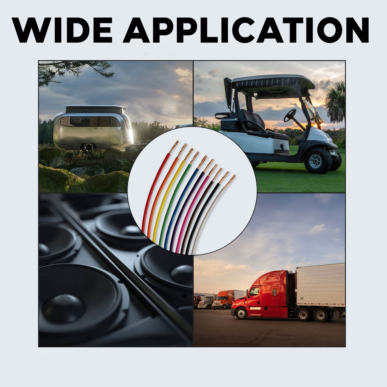 14 Gauge Car Audio Primary Wire (25ft–11 Rolls)– Remote, Power/Ground Electrical