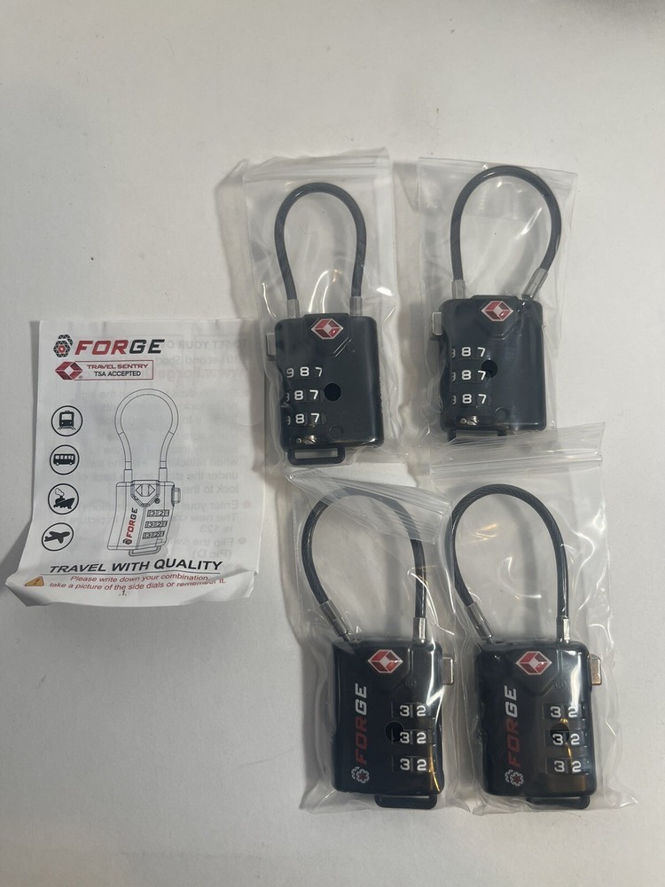 Forge 4 Pack TSA Locks