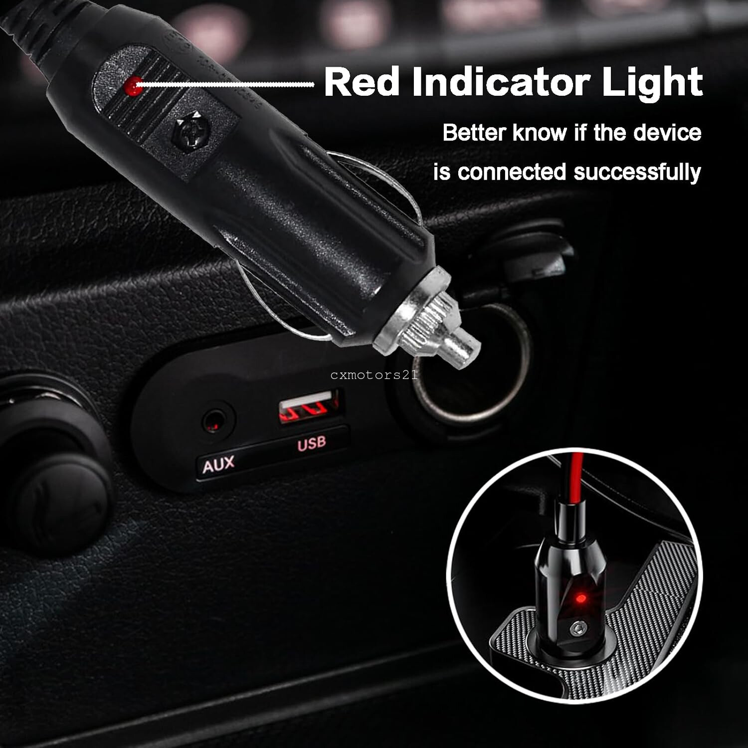 CB Ham Radios Power Cord 3-Pin Plug & Car Cigarette Socket 12v for Cobra Ranger