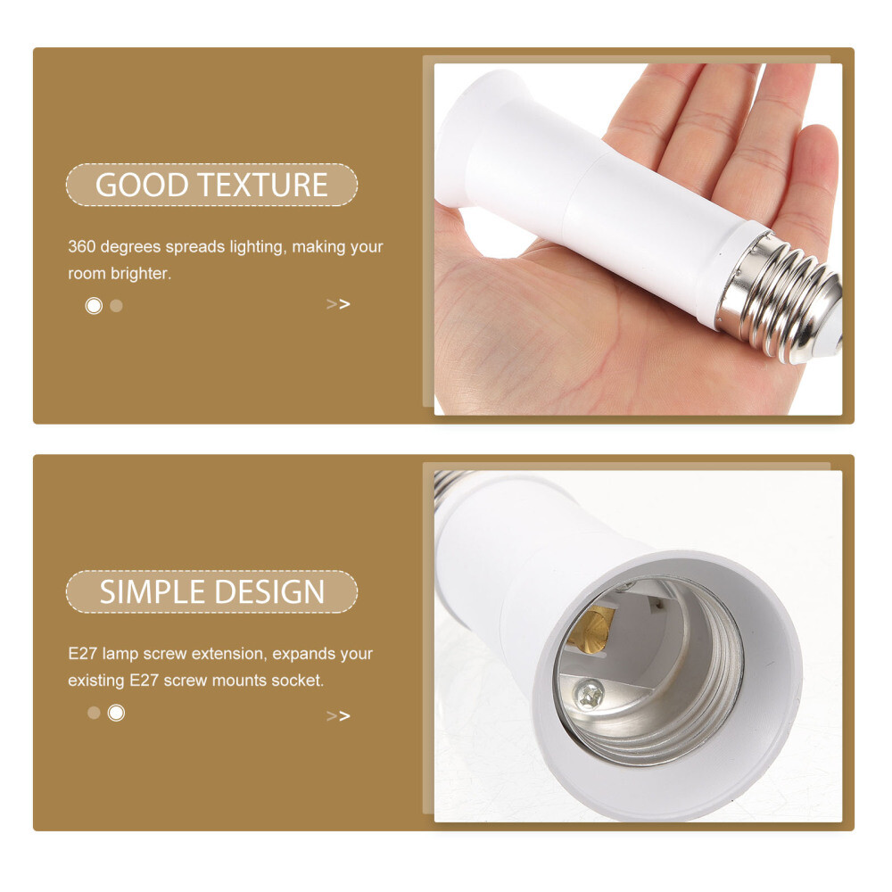 2 Pcs Practical Light Socket Extension Light Socket Extender Outdoor