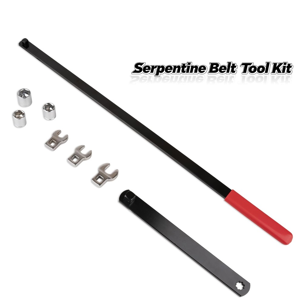 Serpentine Belt Tool Set set 8PCS Tensioner Wrench Hardware kit
