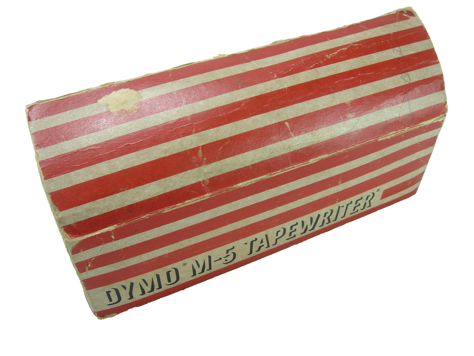 Vintage Dymo M-5 Chrome Tapewriter Label Maker Embossing Tool Extra Tape In Box