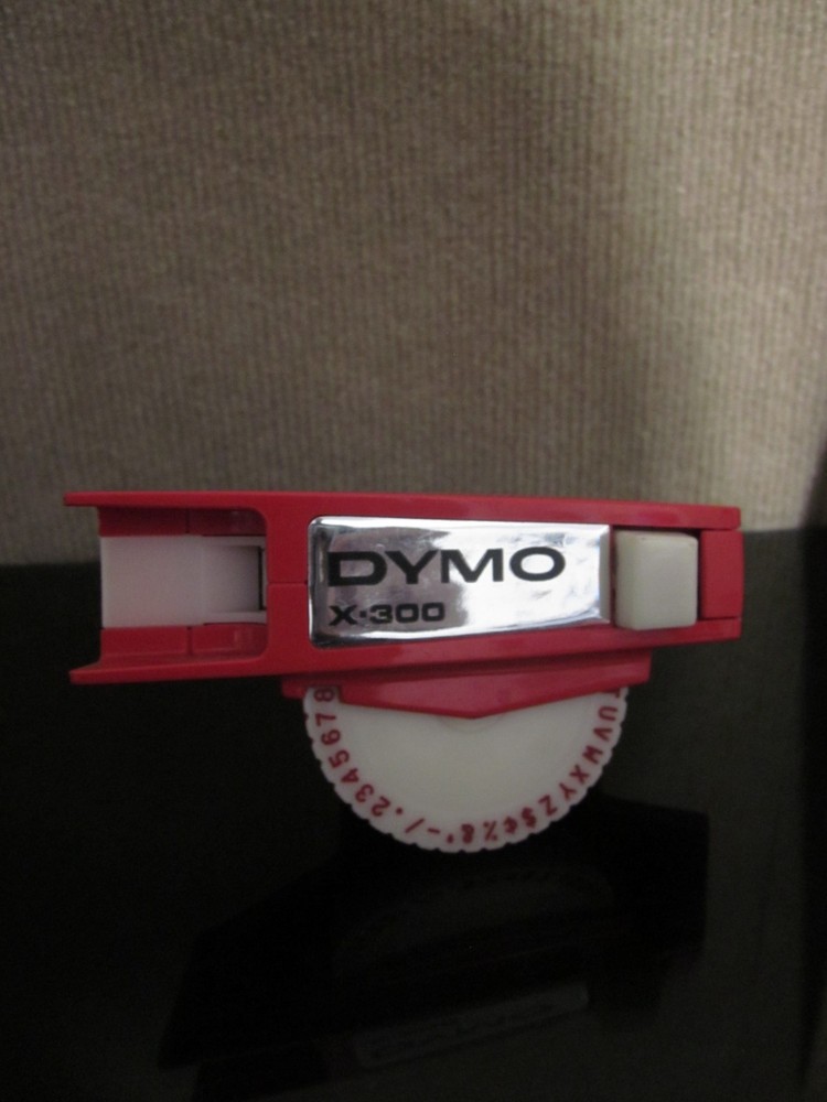 Dymo Label Maker Red Vintage X-300