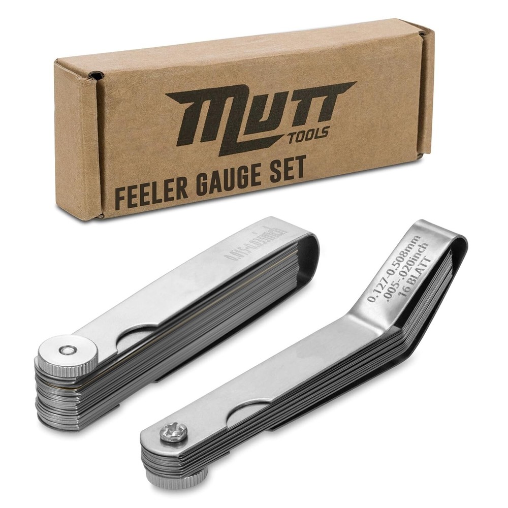 Ultra-Thin 2pc Feeler Gauge Set with Protective Case – Precision Measurements