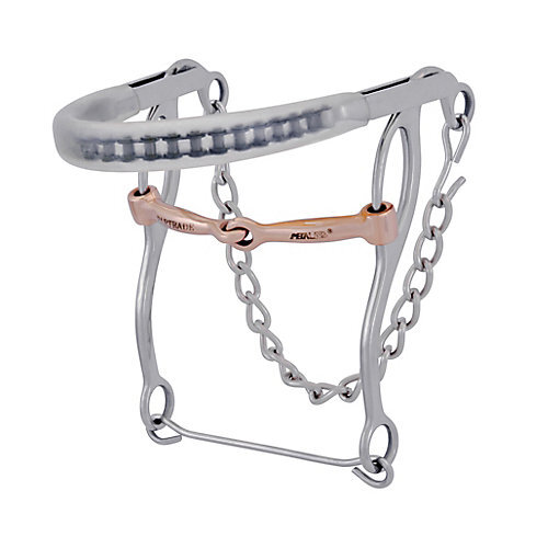 Metalab Plastic Cover Nose Hackamore w/Snaffle Bit