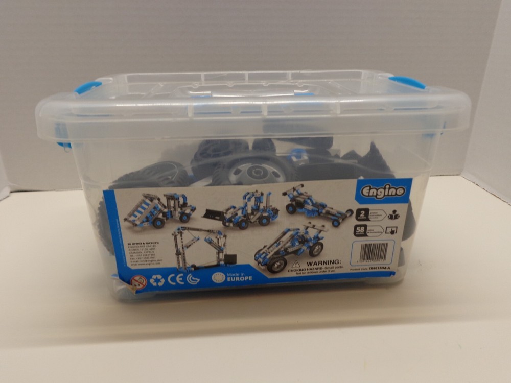 Engino Toys Creative Engineering STEM Maker Master Ultimate 60-Model Set w motor