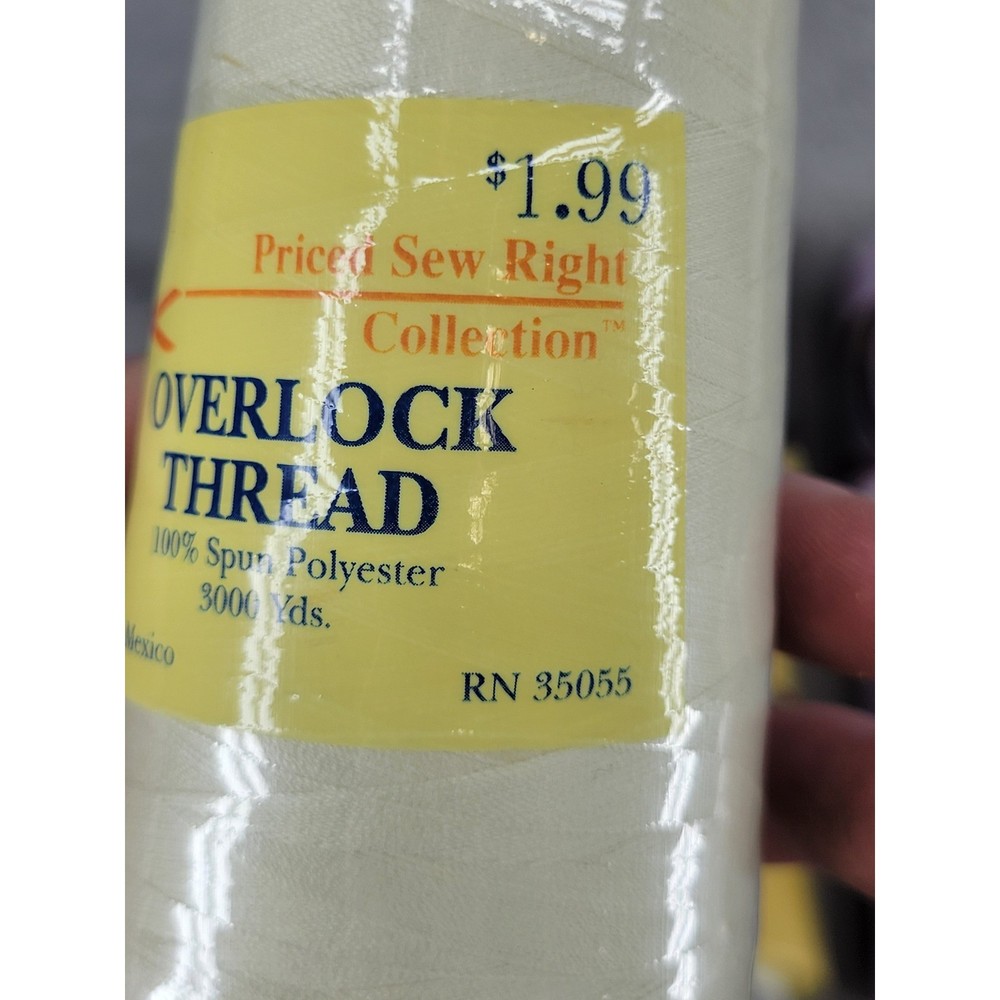 8 Cones Coats Talon Overlock Serger Thread 3000 Yds Each Spun Polyester Multi