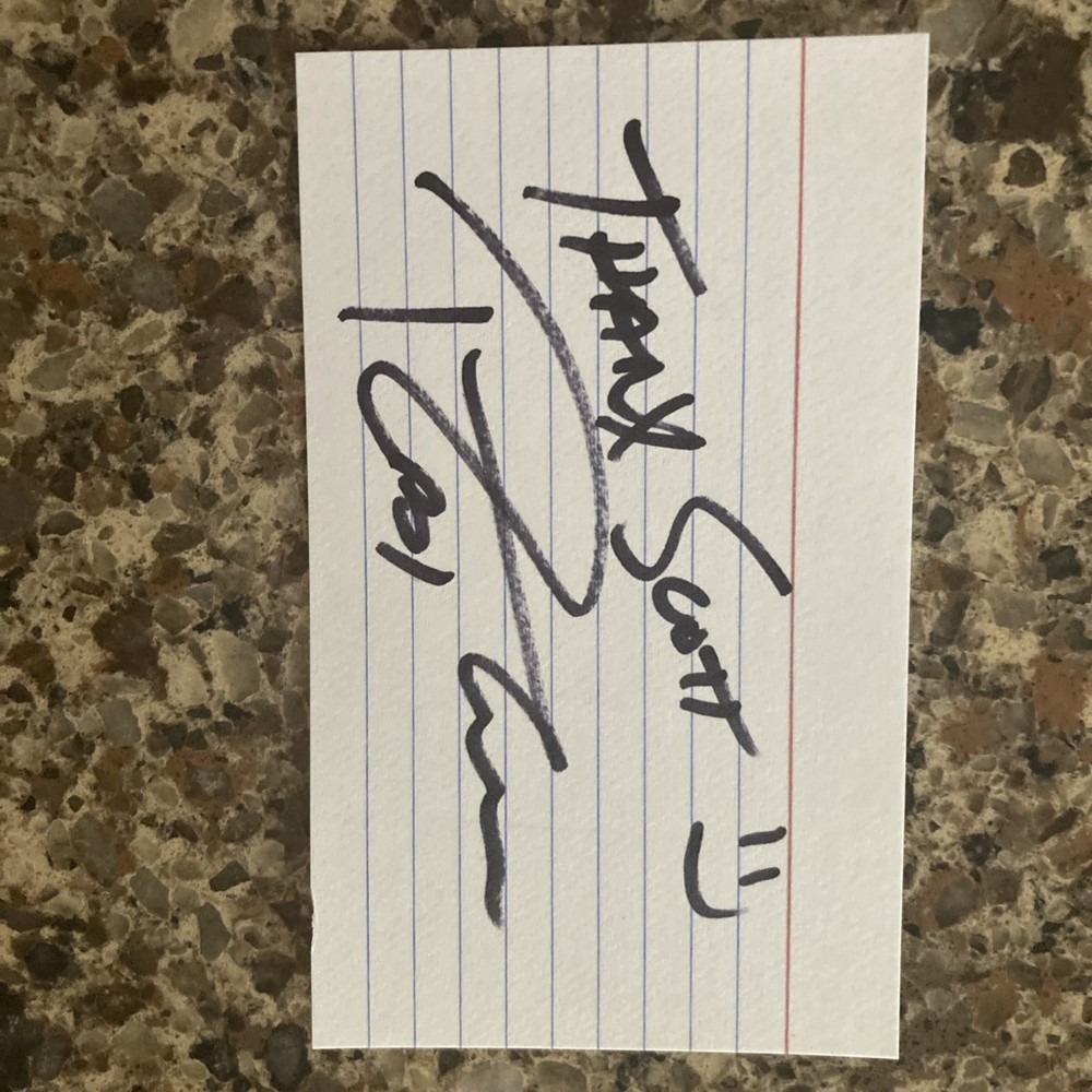 Rob Thomas Signed 3x5 Index Card Matchbox 20