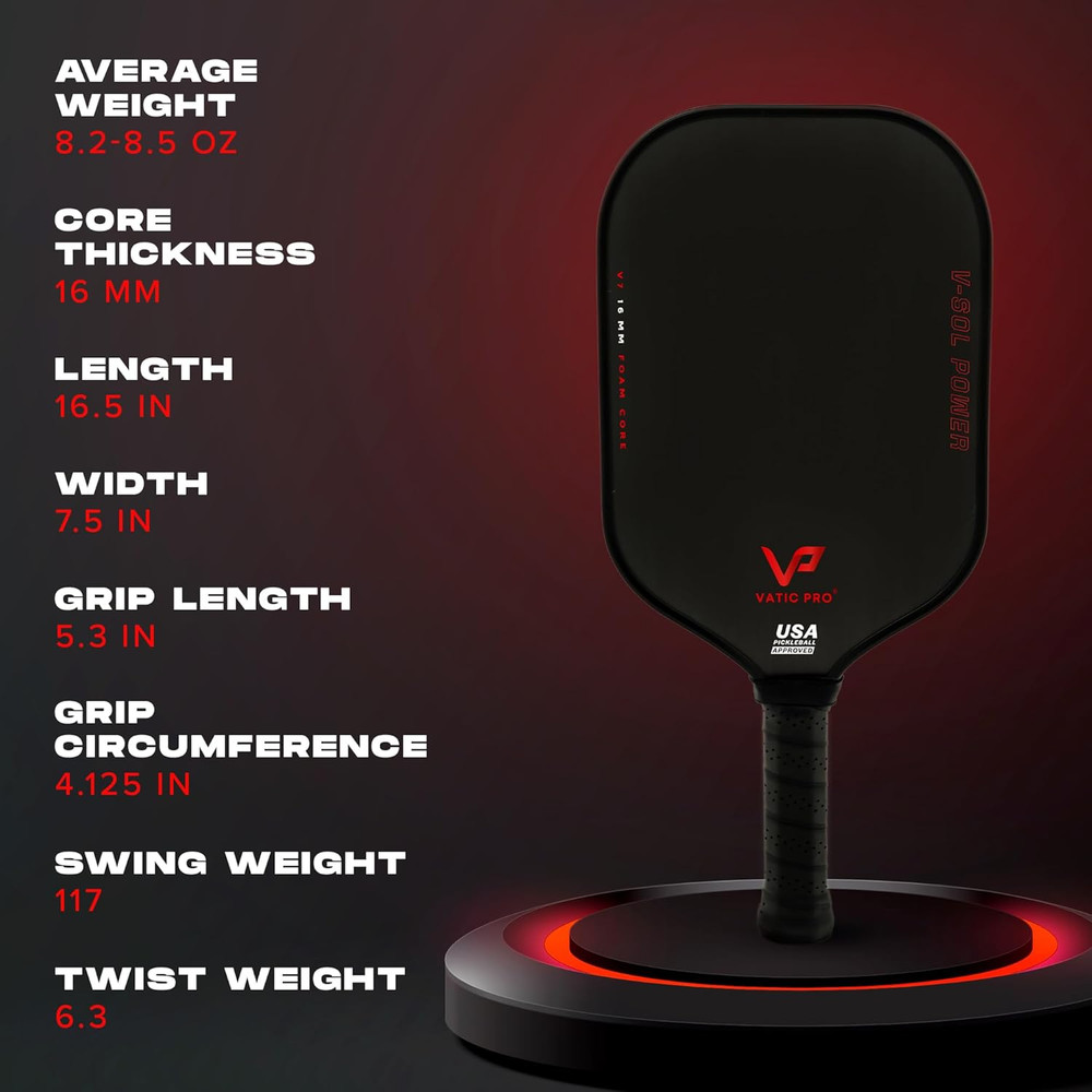 Vatic Pro - V-Sol Power 16Mm - Foam Core - Includes Paddle Cover