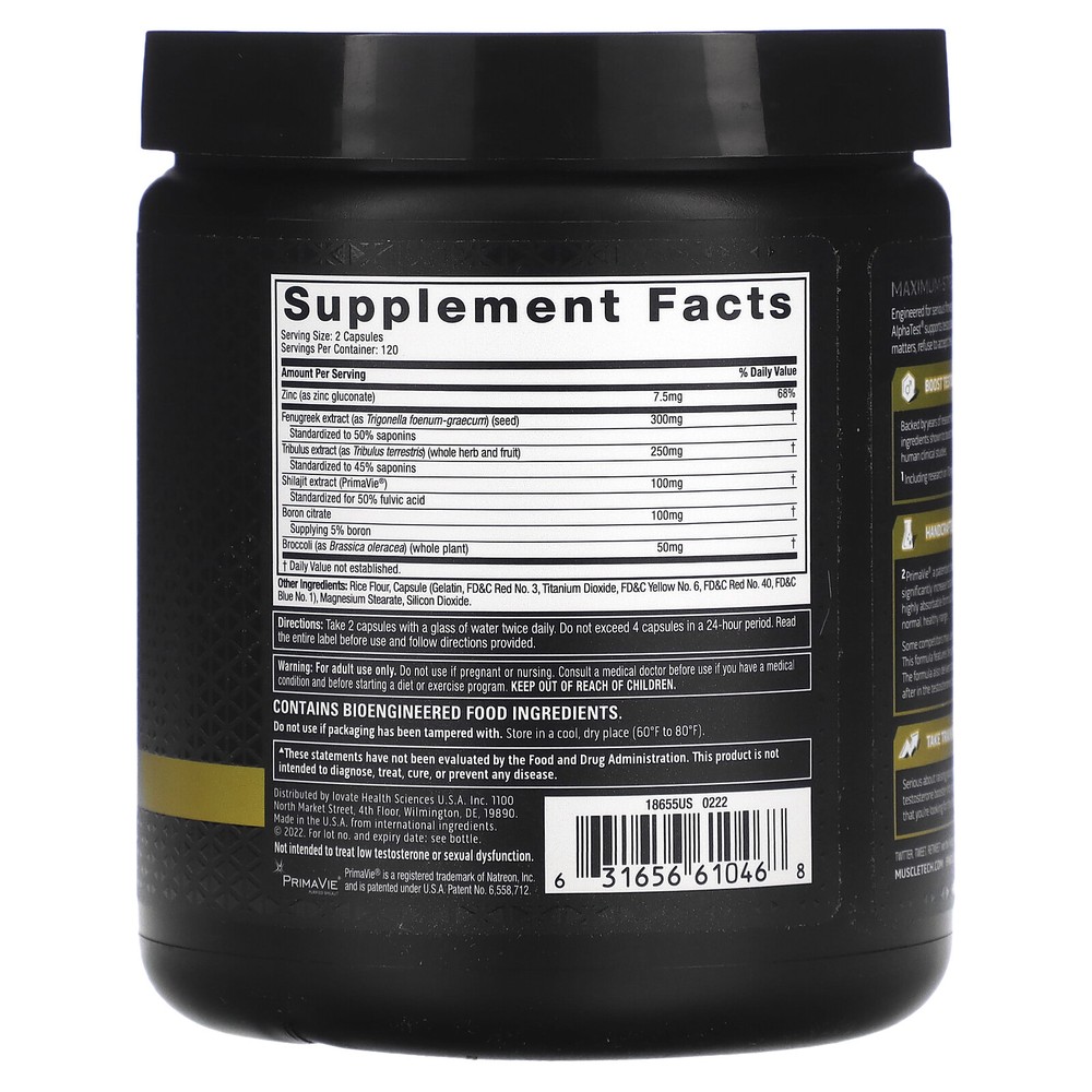 Alpha Test, 240 Capsules