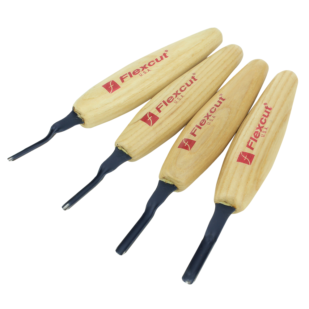Flexcut #MT400 Shallow U-Gouge Micro Tool Set