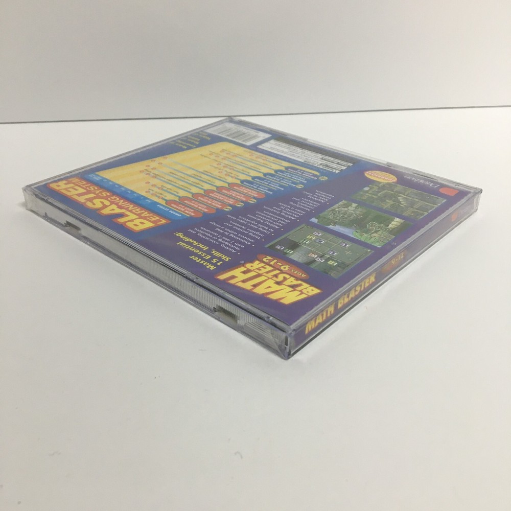 Math Blaster Ages 9-12 (PC CD, Davidson) Windows 95