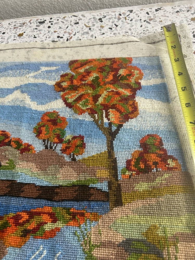 Vintage Creative Circle Needlepoint Canvas 1980