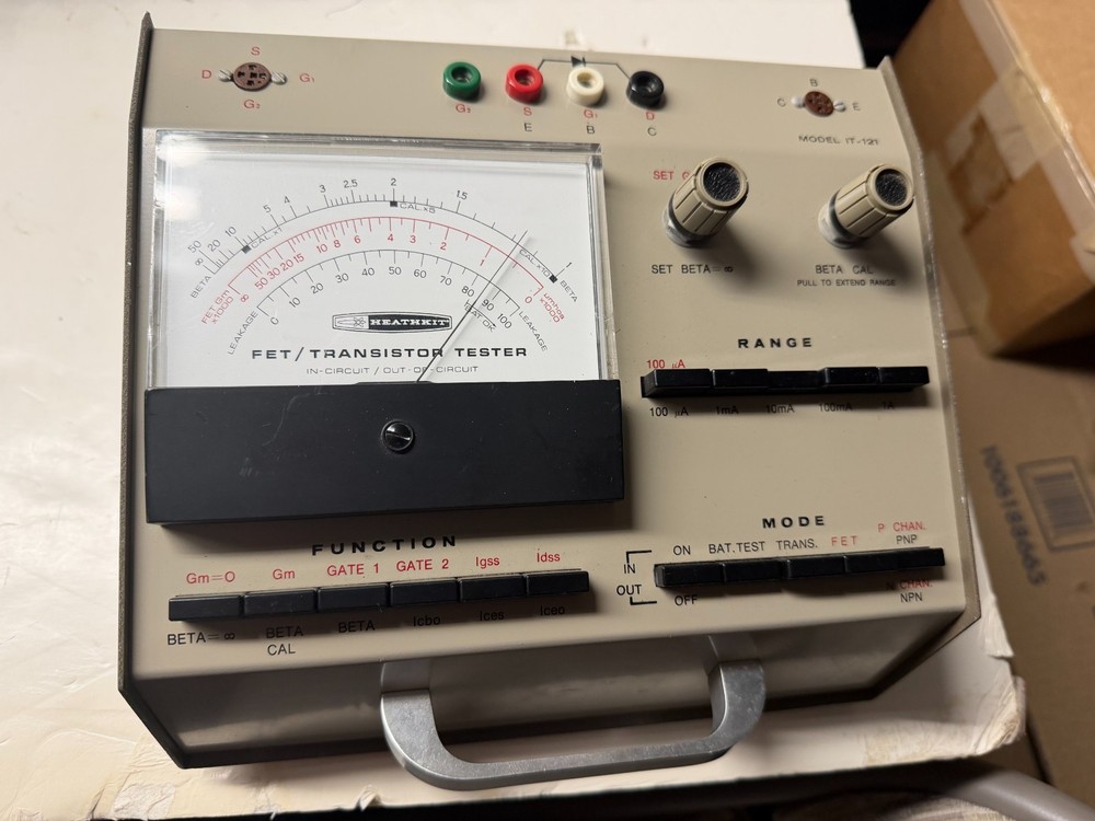 Vintage Heathkit IT-121 FET / Transistor Tester
