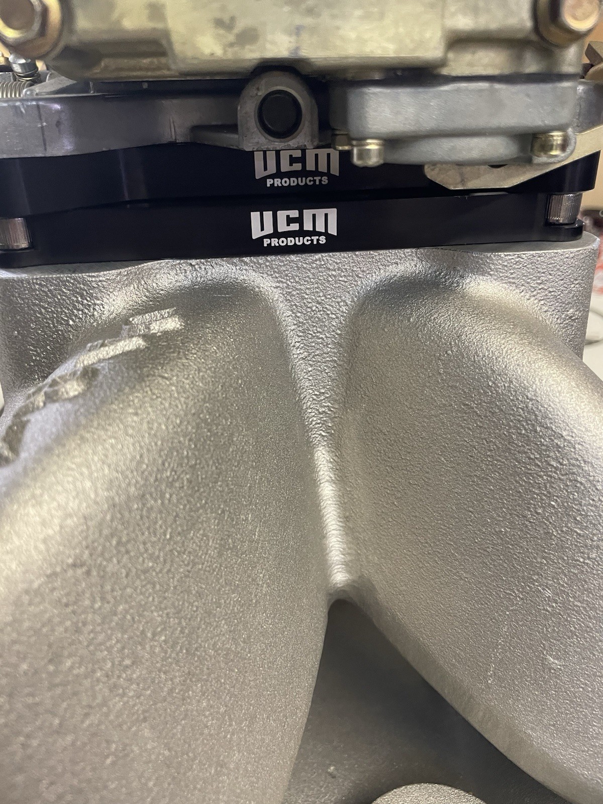 1 Inch tall Blended Cone 4500 Intake to 4150 Carburetor Adaptor Two Piece O-ring