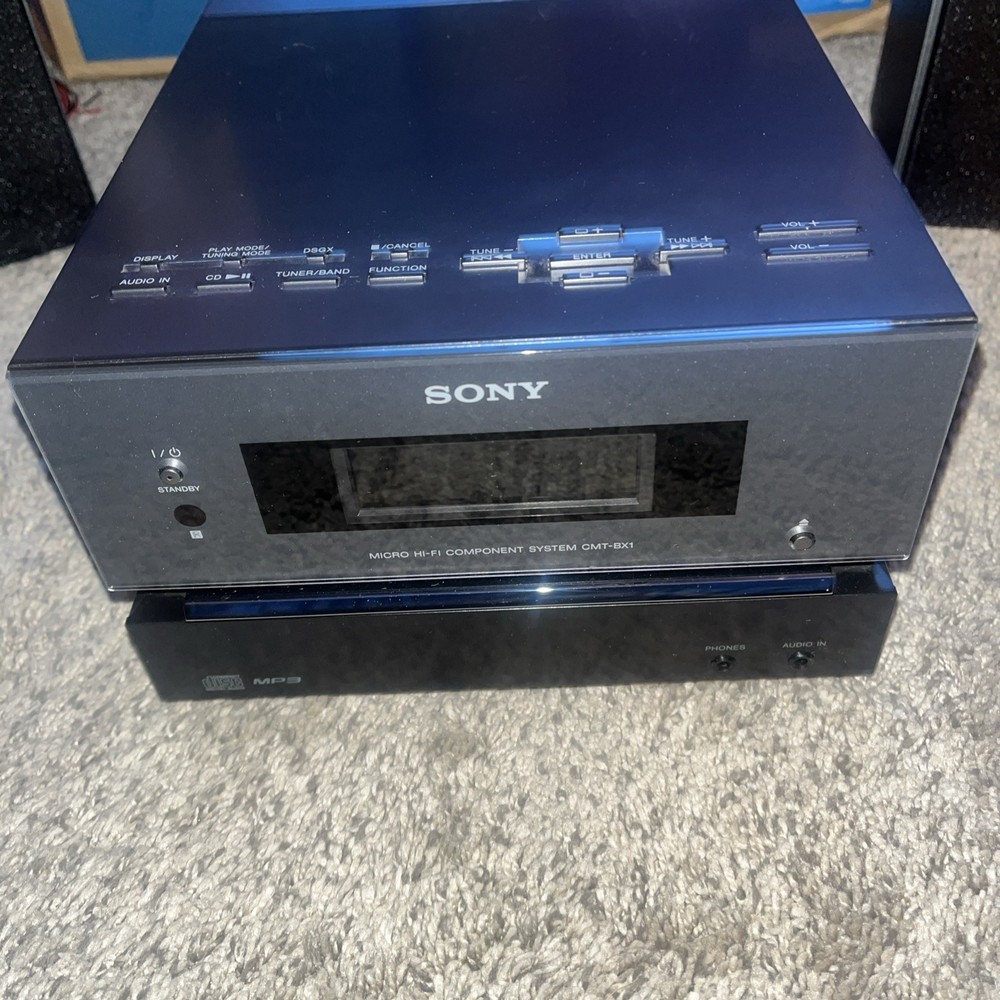 Sony CMT-BX1 Micro Hi-Fi Component System CD Player, AM/FM Display Unit READ