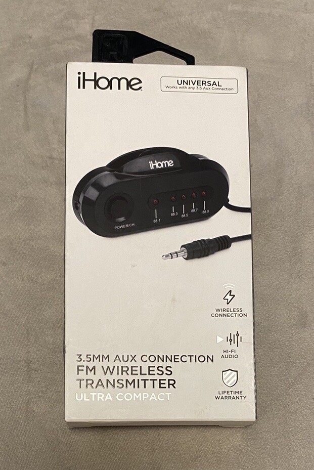 Ihome IHCA510B-OD | 3.5mm Wireless Fm Transmitter