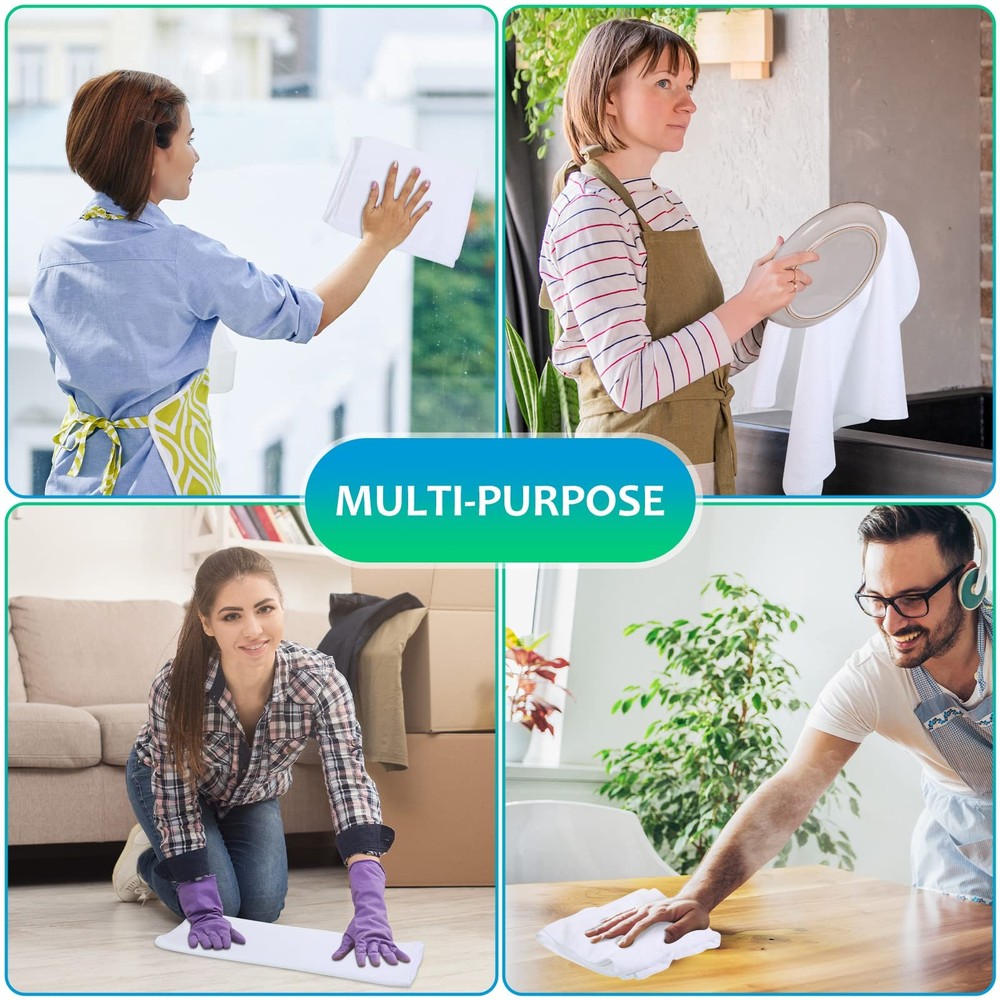 3 Pcs Extra Large Microfiber Cleaning Cloth 30" X 20" Washable Reusable Microfib
