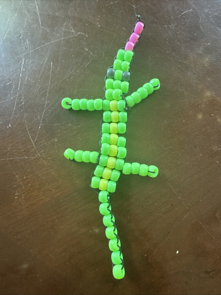Handmade Kandi Pony Bead Lizard or Gecko