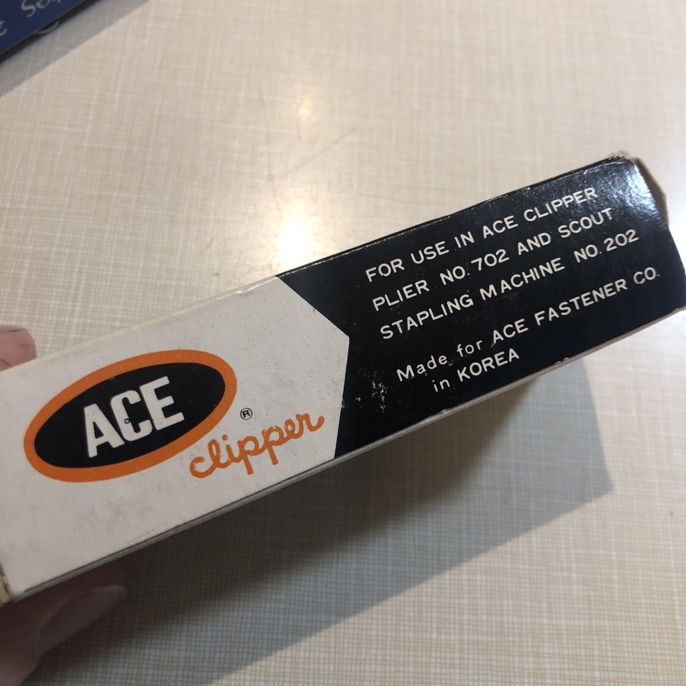 Vintage Bates 282P / Ace Clipper 700 Chisel Point Stapler Set